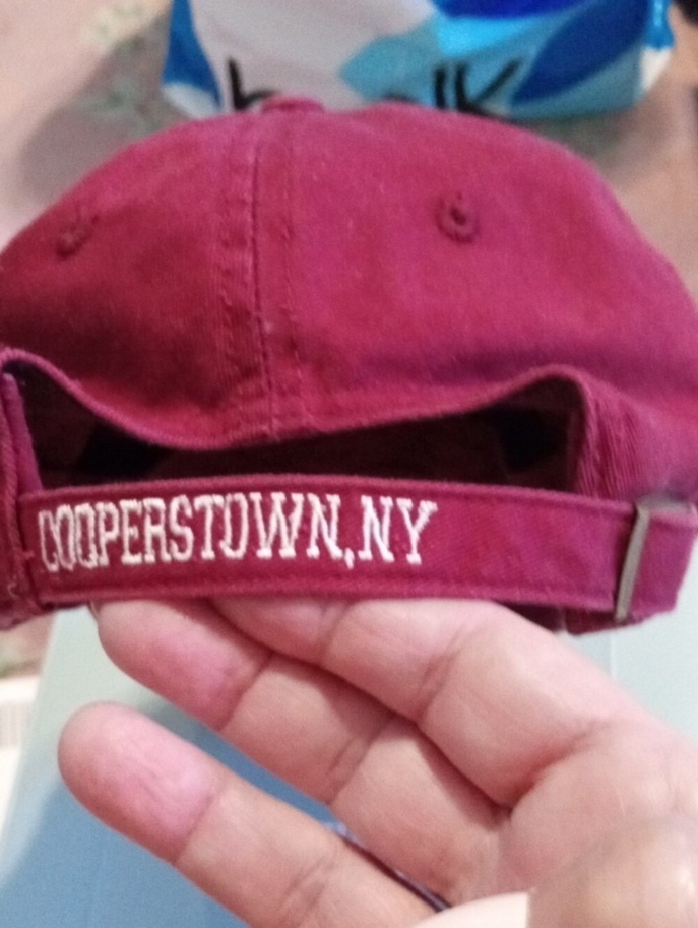 47 Brand Maroon Baseball Hall of Fame Cap with White Embroidery - Picture 3 of 5
